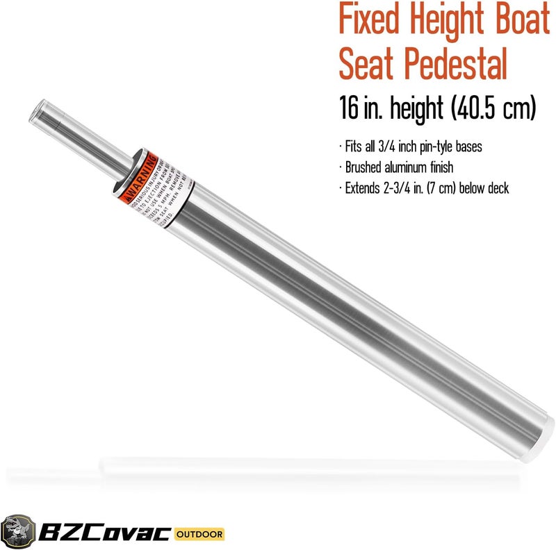 Bzcovac 3/4" Boat Seat Pin Post (2-Pack), Lock-in Style Non-Threaded Pedestal Post for Marine Boat Seat Mounting, Aluminum Extension Pole for Pontoon, Fishing Boat, Bass Boat, and More - Image 3
